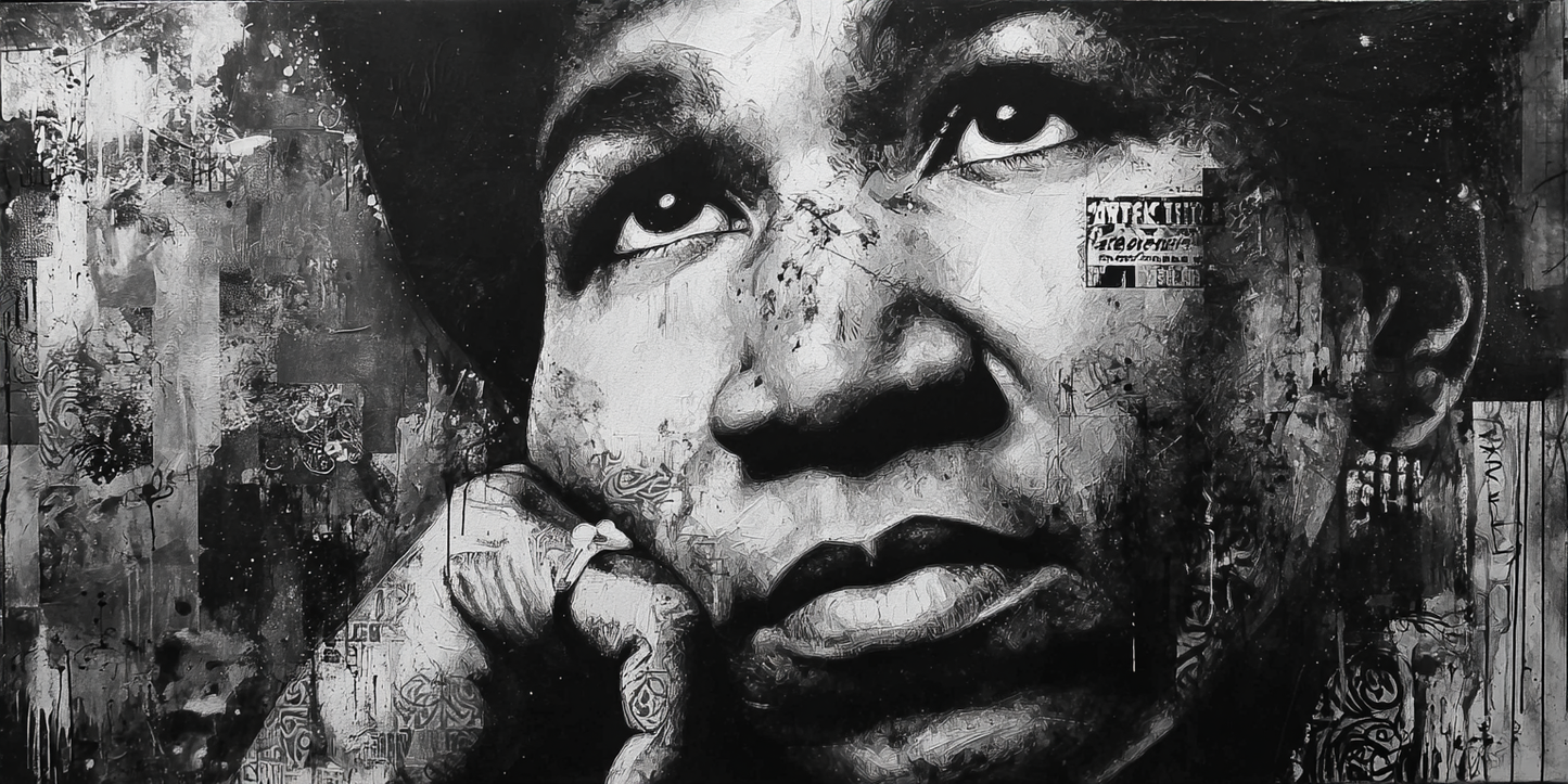 Tasse Mug Design "ARETHA FRANKLIN" - Noir