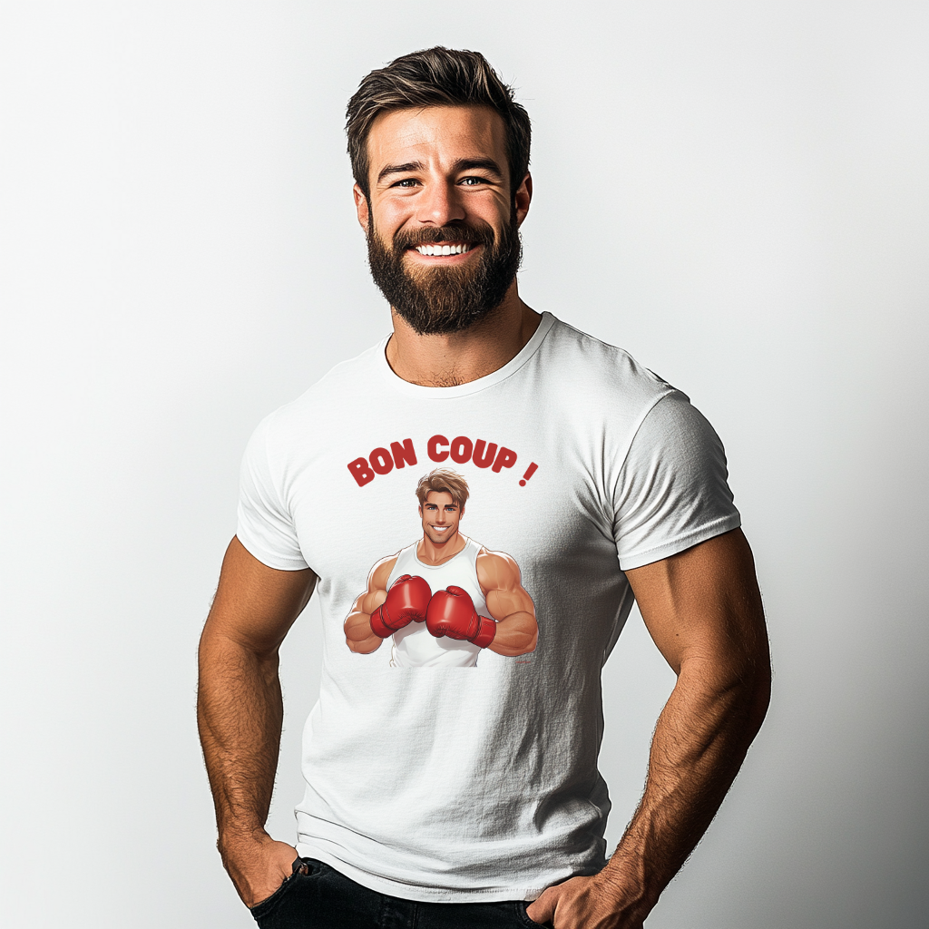 T-shirt Gay "BON COUP !"