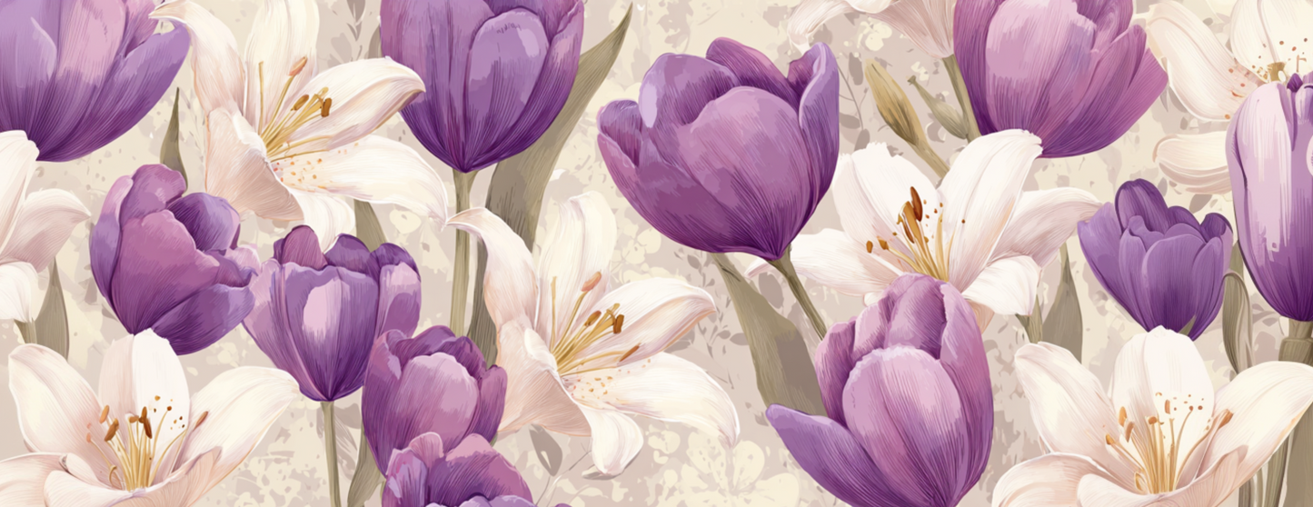 Tasse Mug Design "TULIPES" - Blanc