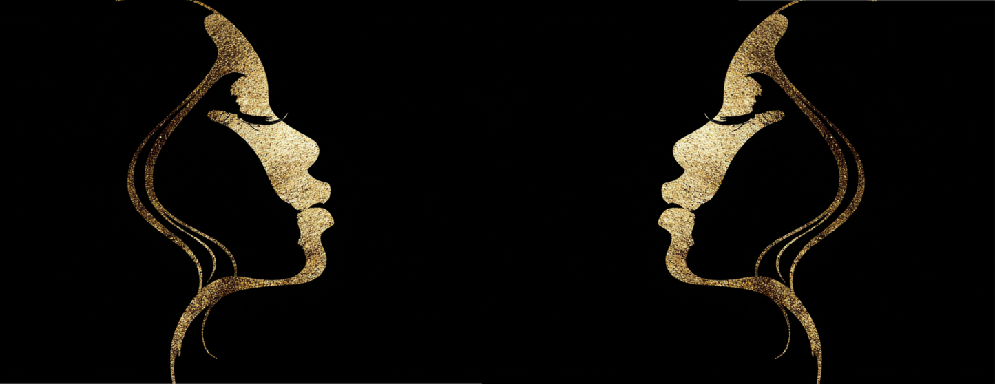 Tasse Mug Design "GOLDEN LADY" - Noir