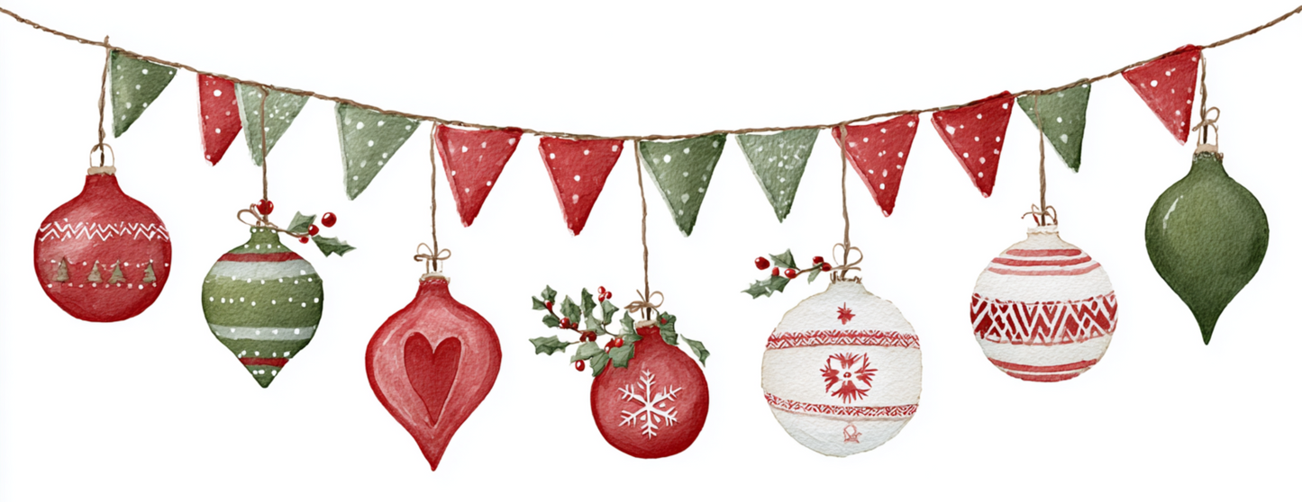 Tasse Mug Noël "GUIRLANDE NOËL" - Blanc