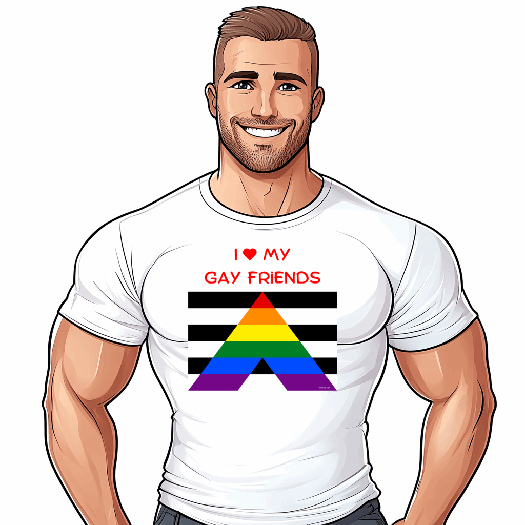 T shirt gay friendly