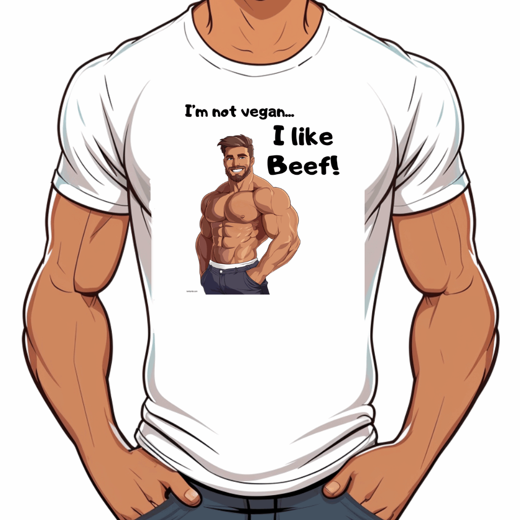 T shirt gay sexy I like beef