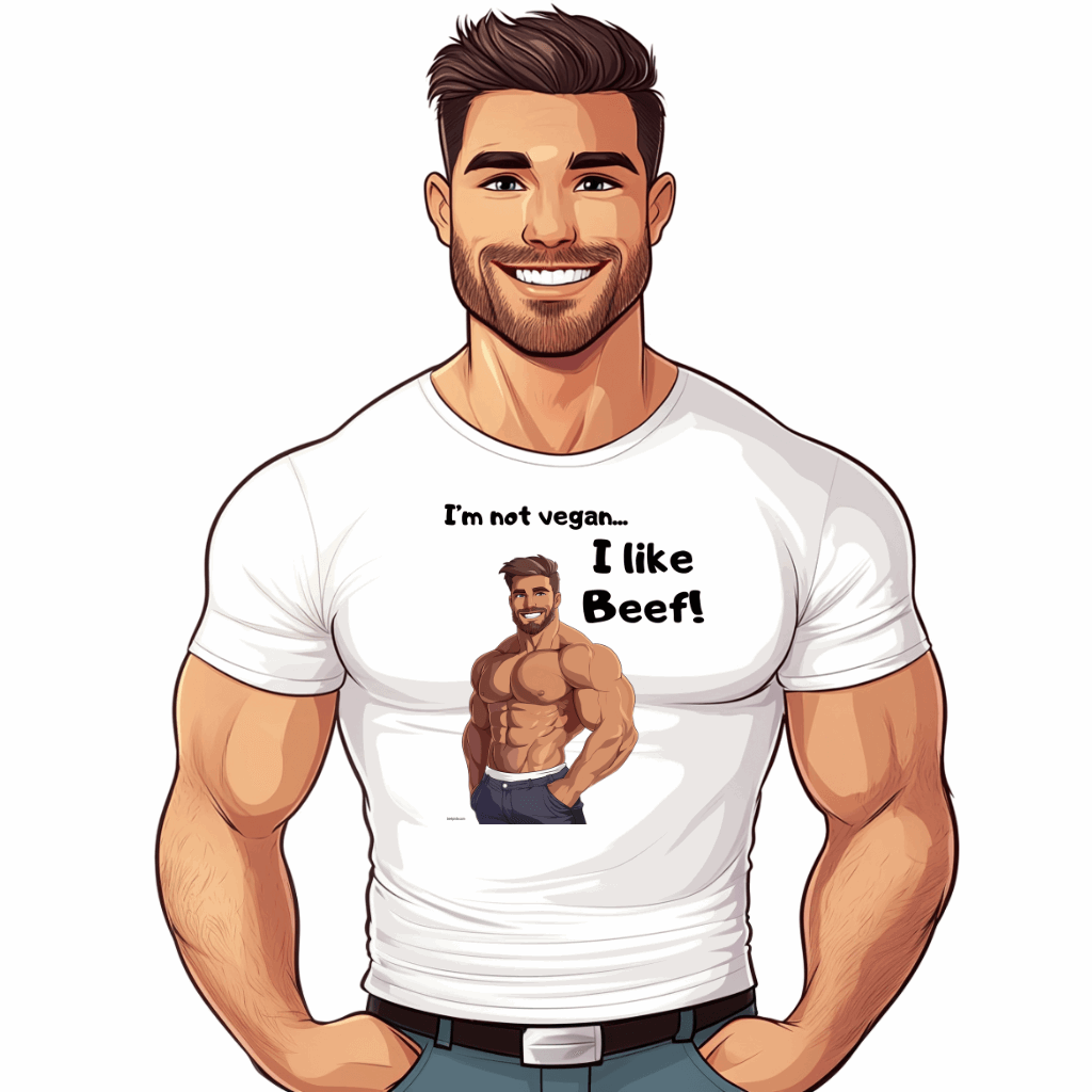 T-shirt gay sexy I like beef