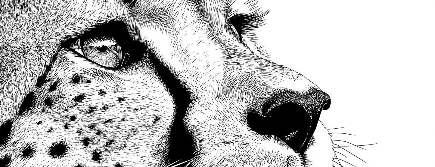 Tasse Mug Design "CHEETAH" - Blanc