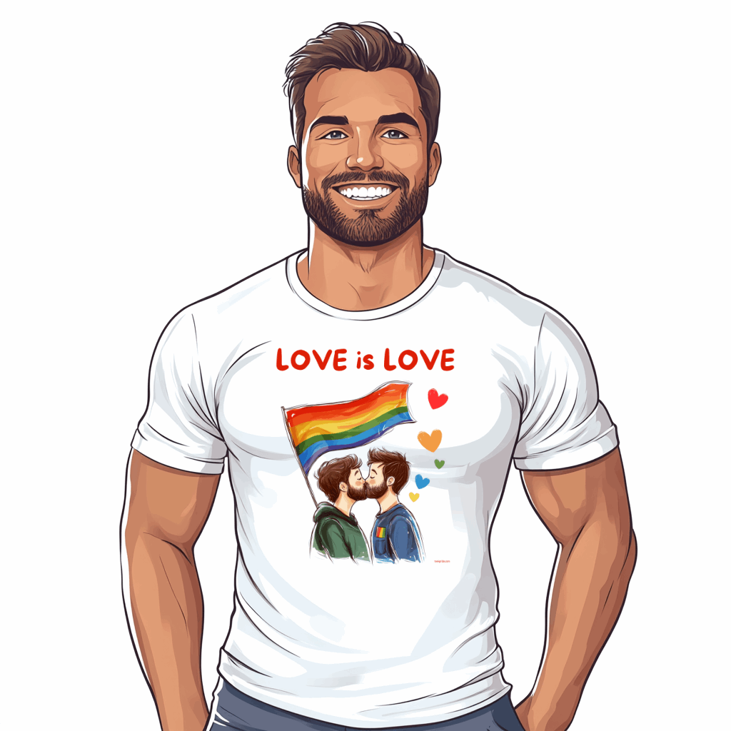 t shirt amour gay