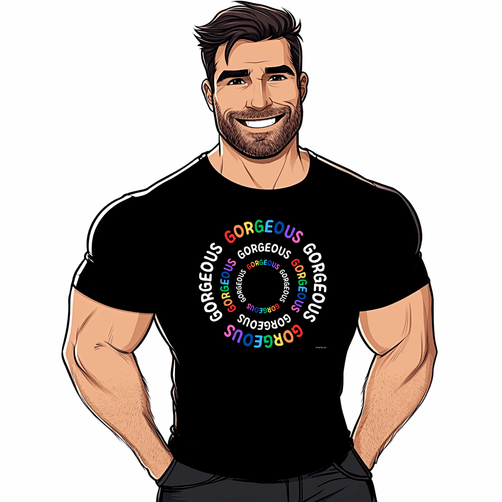 t-shirt gay arc en ciel