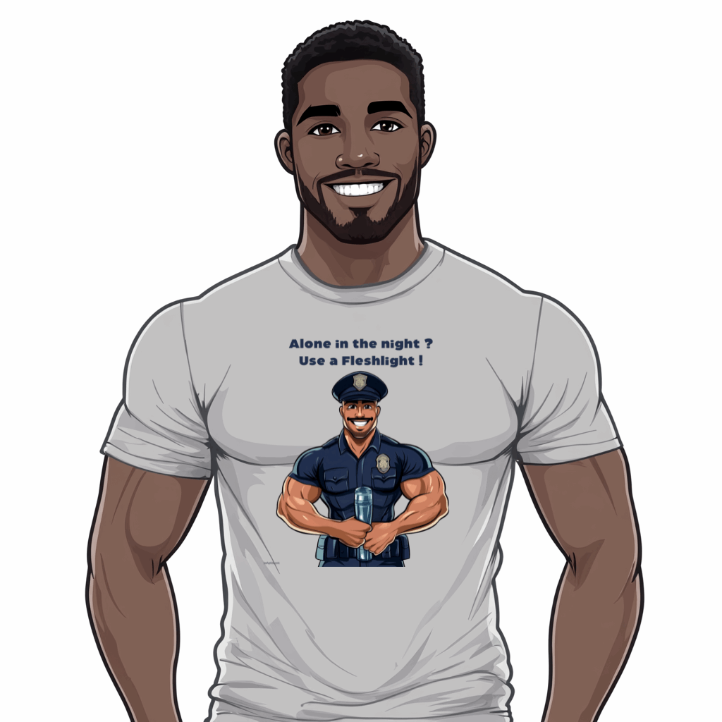 t shirt gay policier