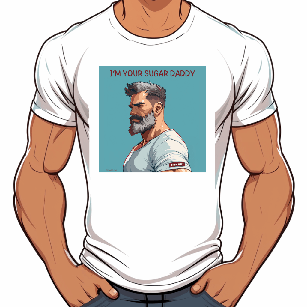 t-shirt gay sexy sugar daddy