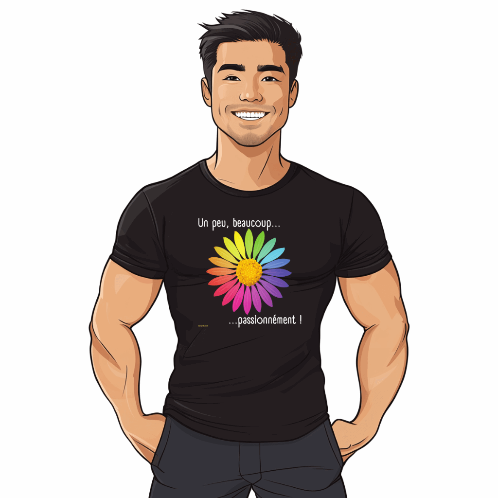 t shirt lgbt homme rainbow