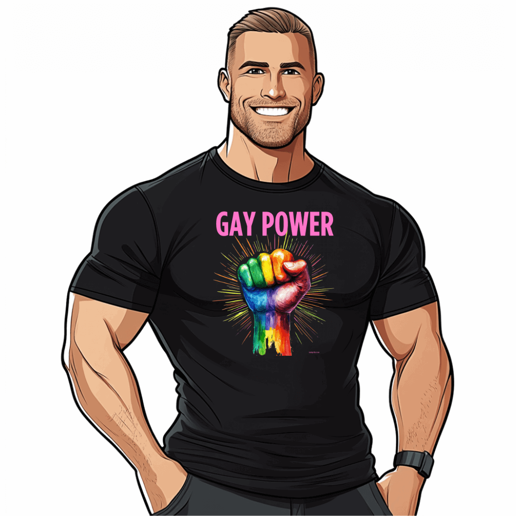 t-shirt lgbt homme sexy