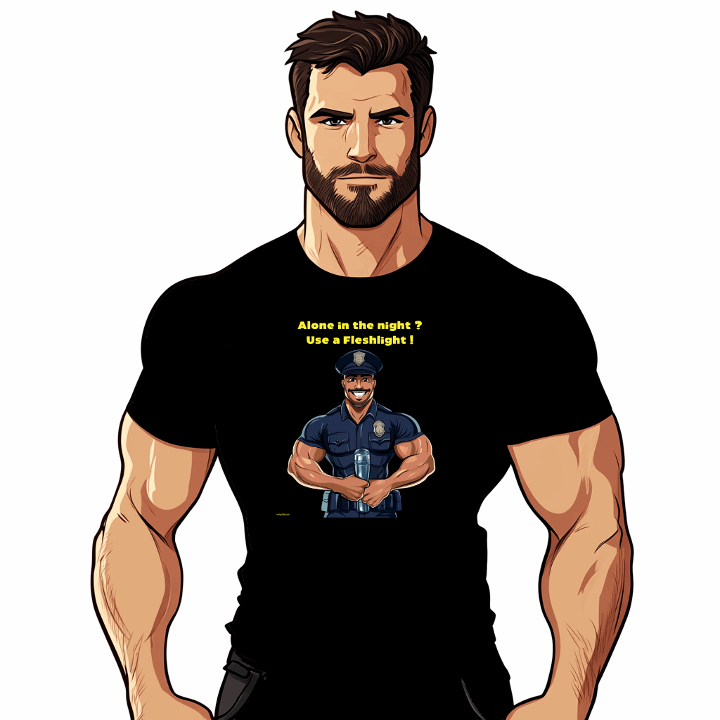 t shirt policier gay
