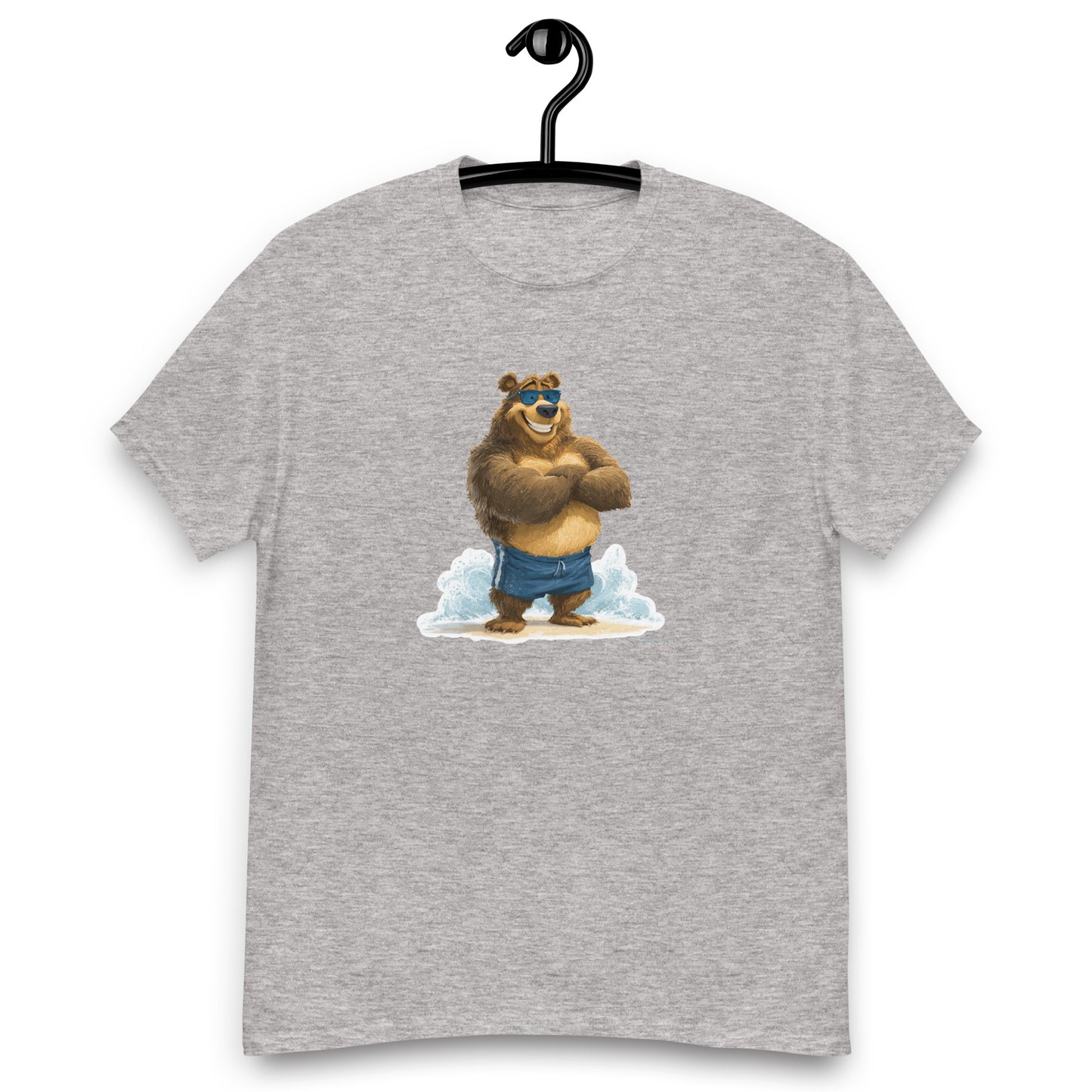 t-shirt Ours plage
