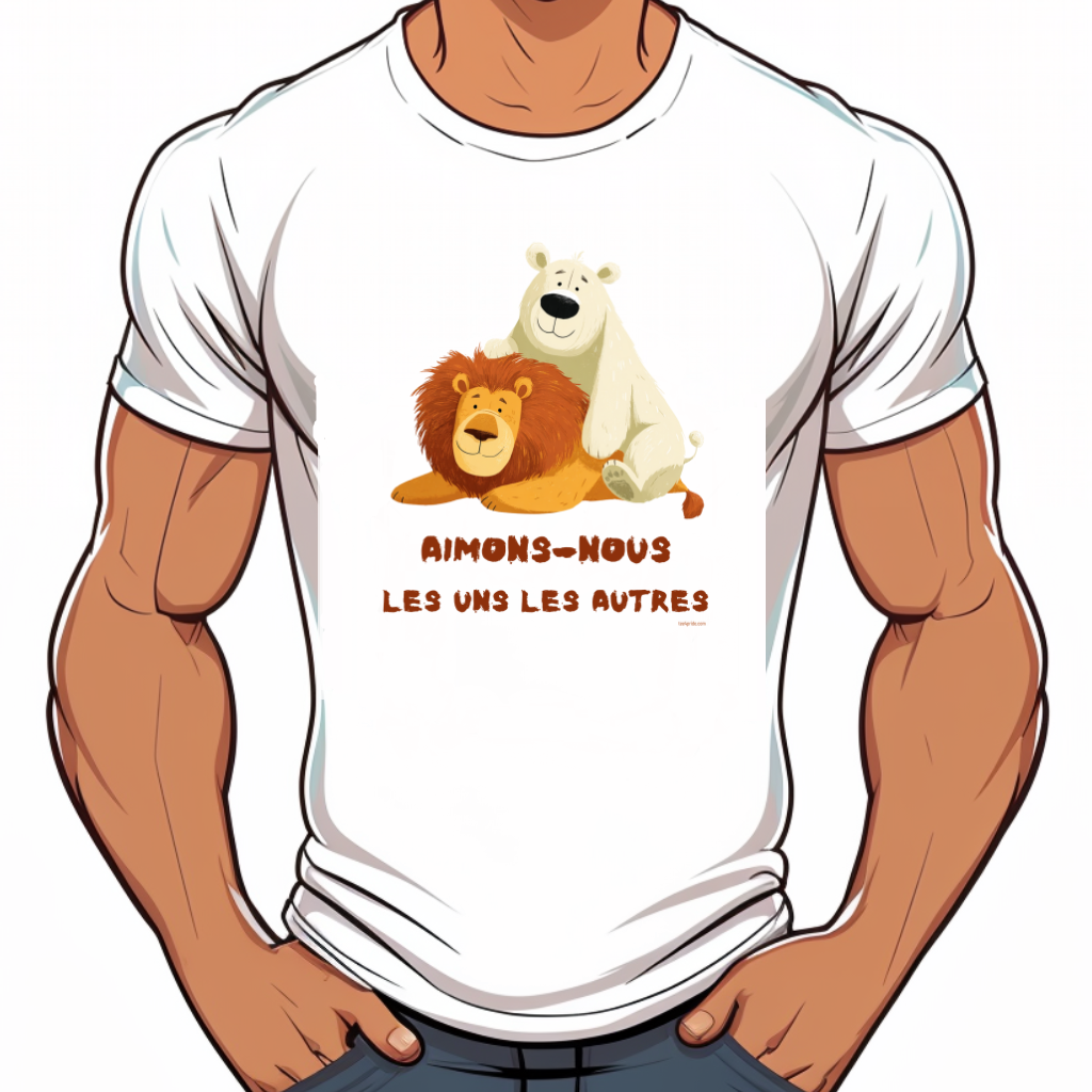 t-shirt amour universel