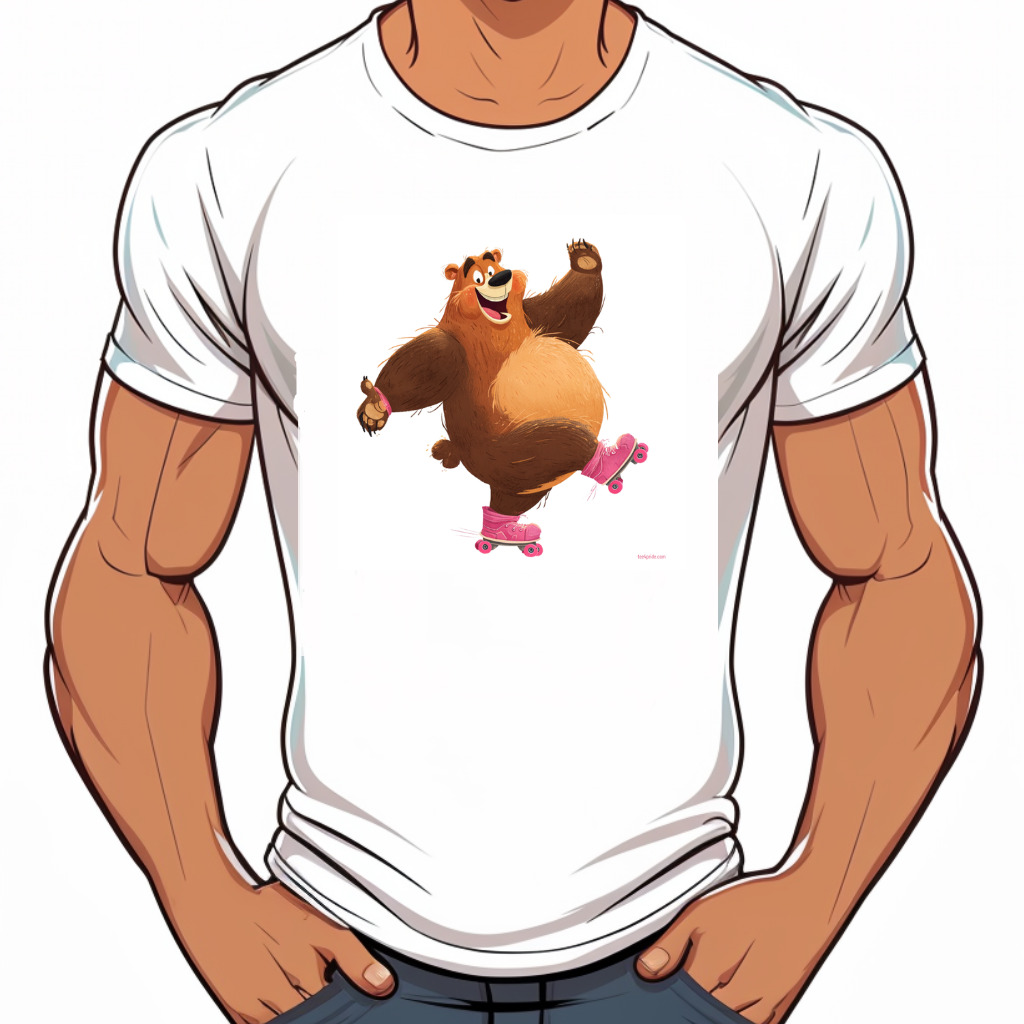 t-shirt bear roller