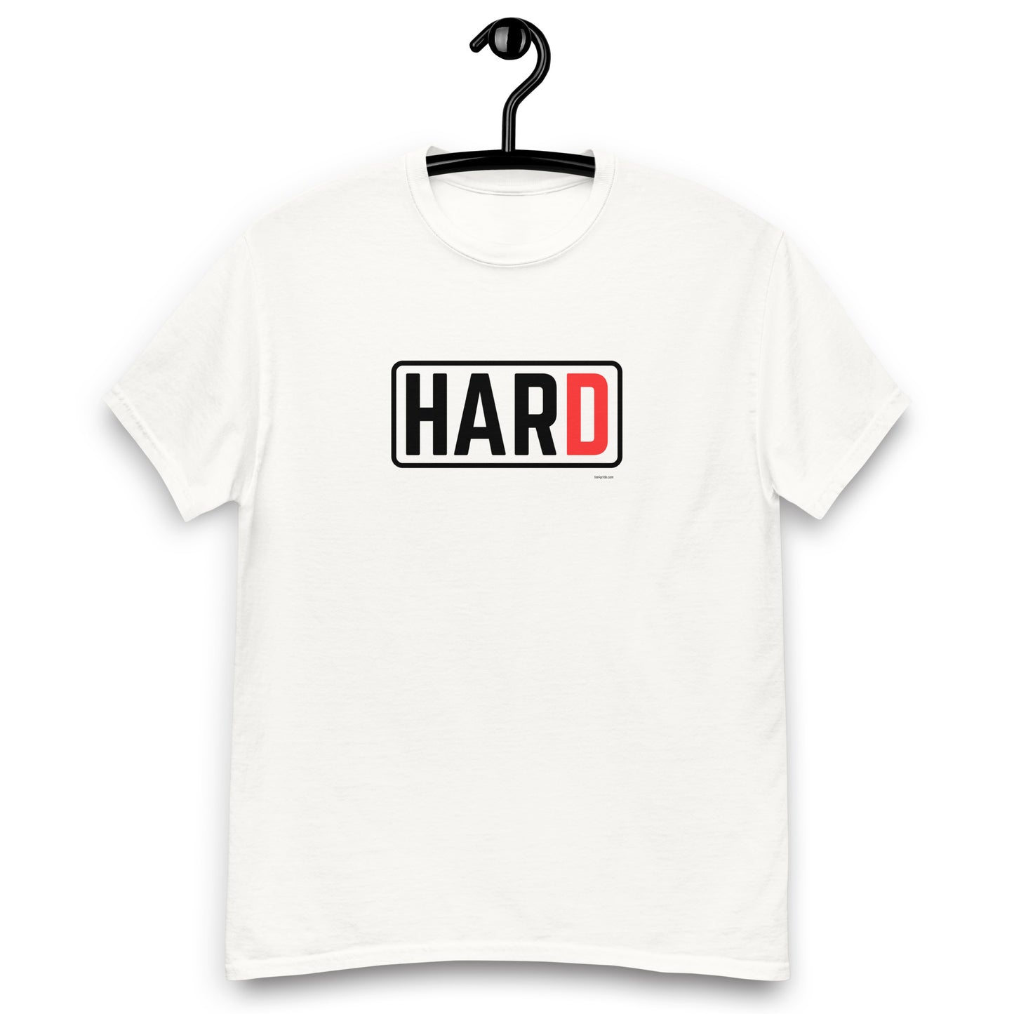 t-shirt gay hard blanc