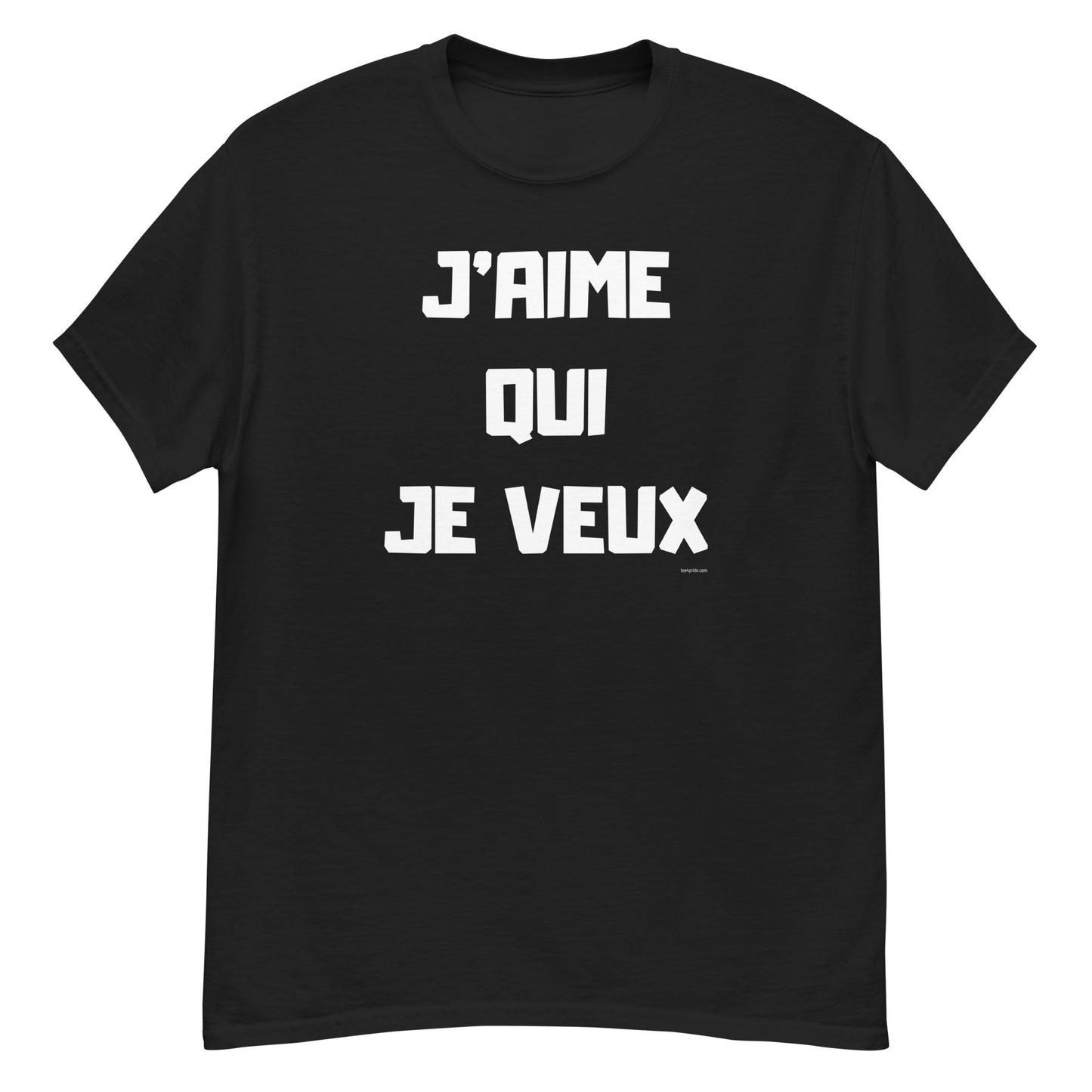 t-shirt gay j aime qui je veux
