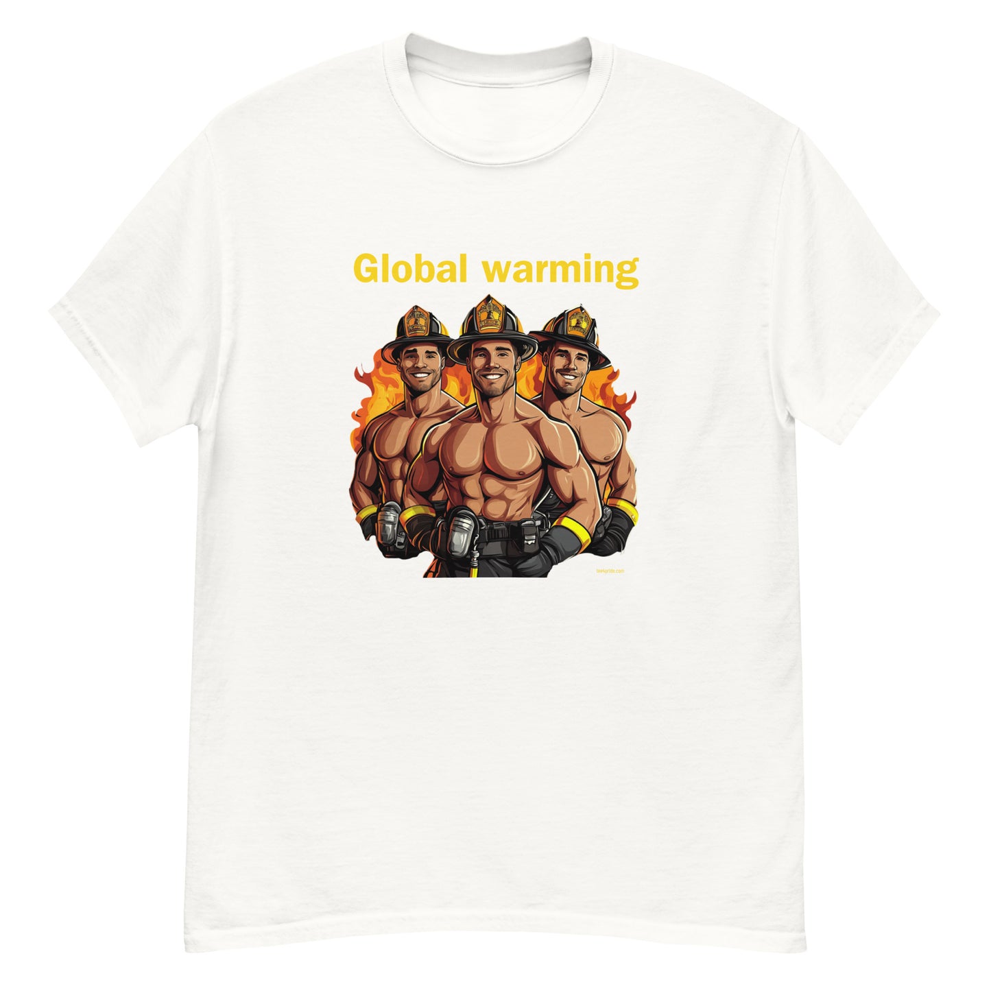 t-shirt gay pompier