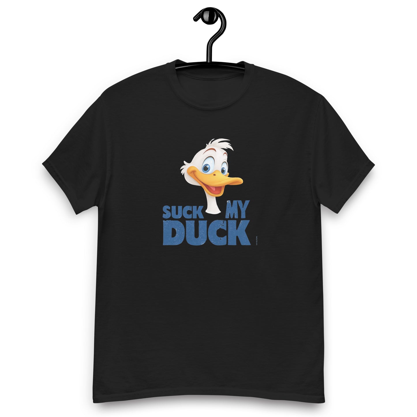 t-shirt lgbt homme suck my duck bleu