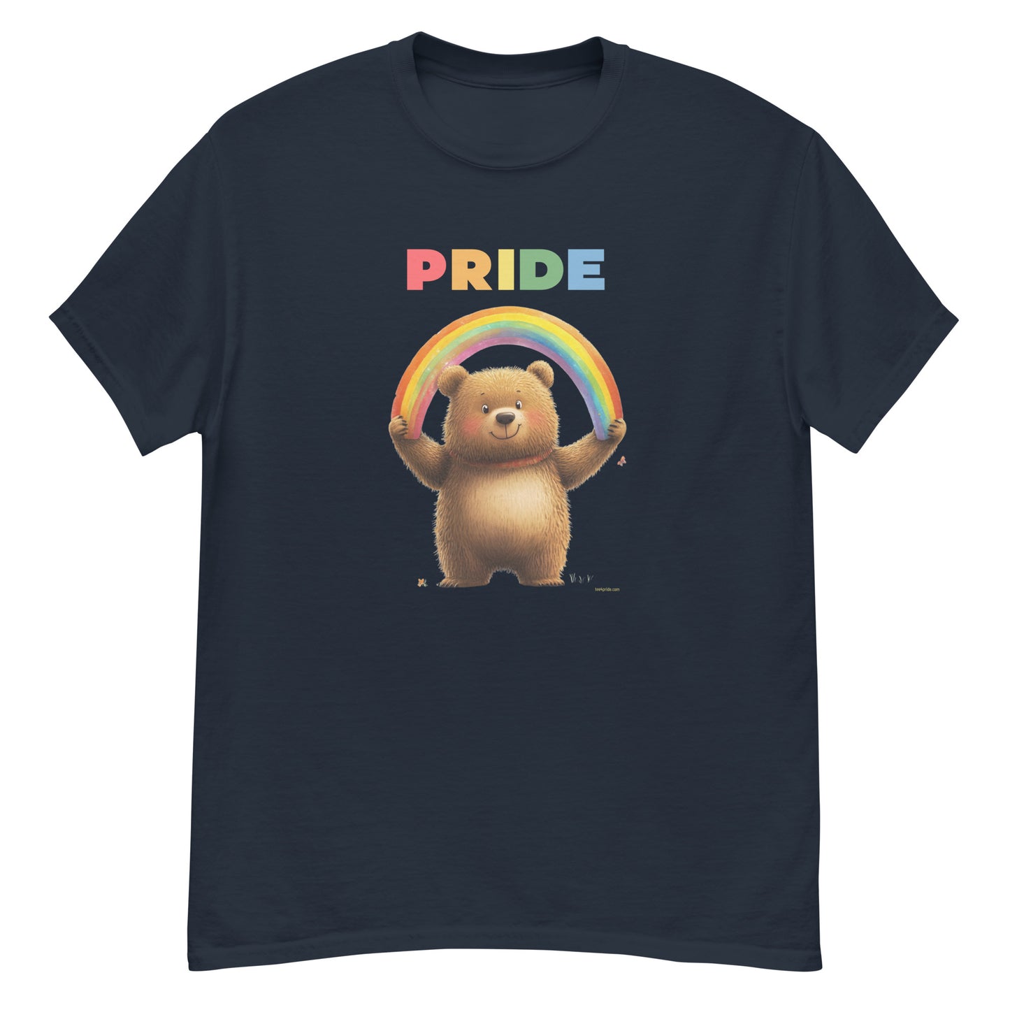 t-shirt nounours arc en ciel