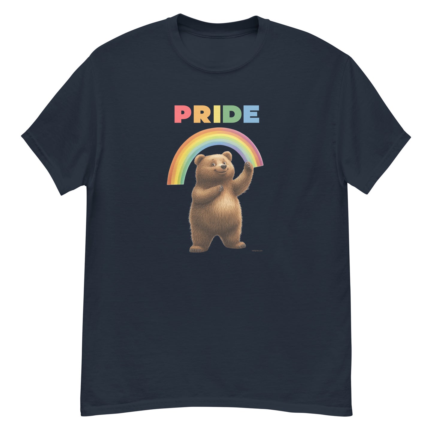 t-shirt ours arc en ciel