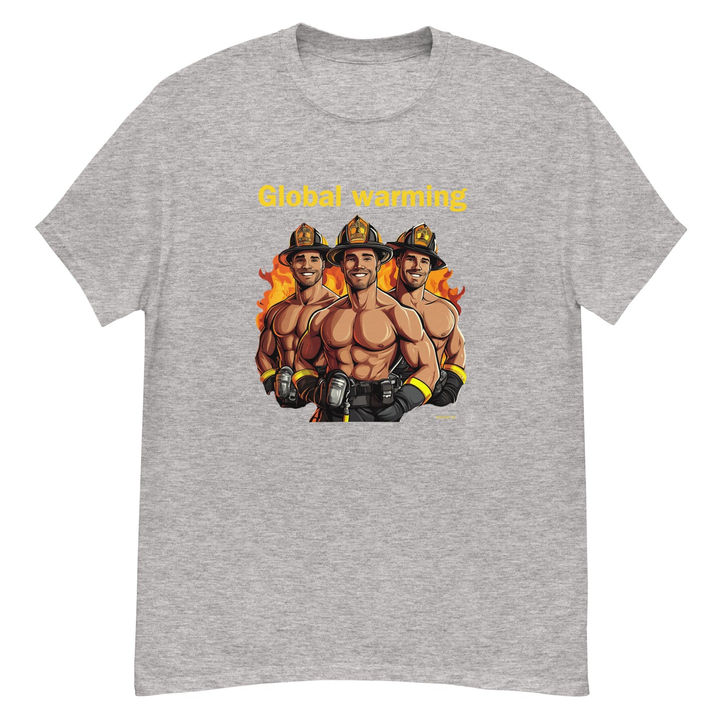 t-shirt pompier gay