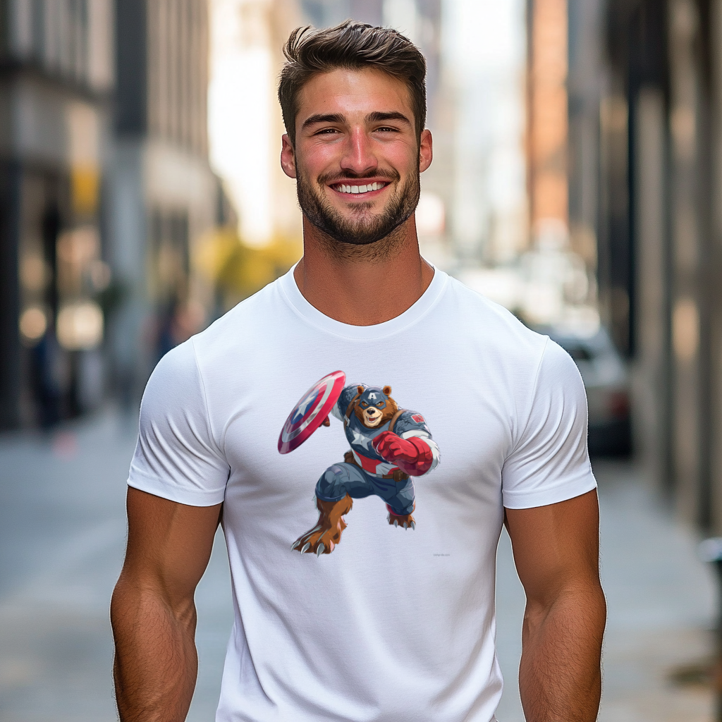 t shirt Captain America Bear