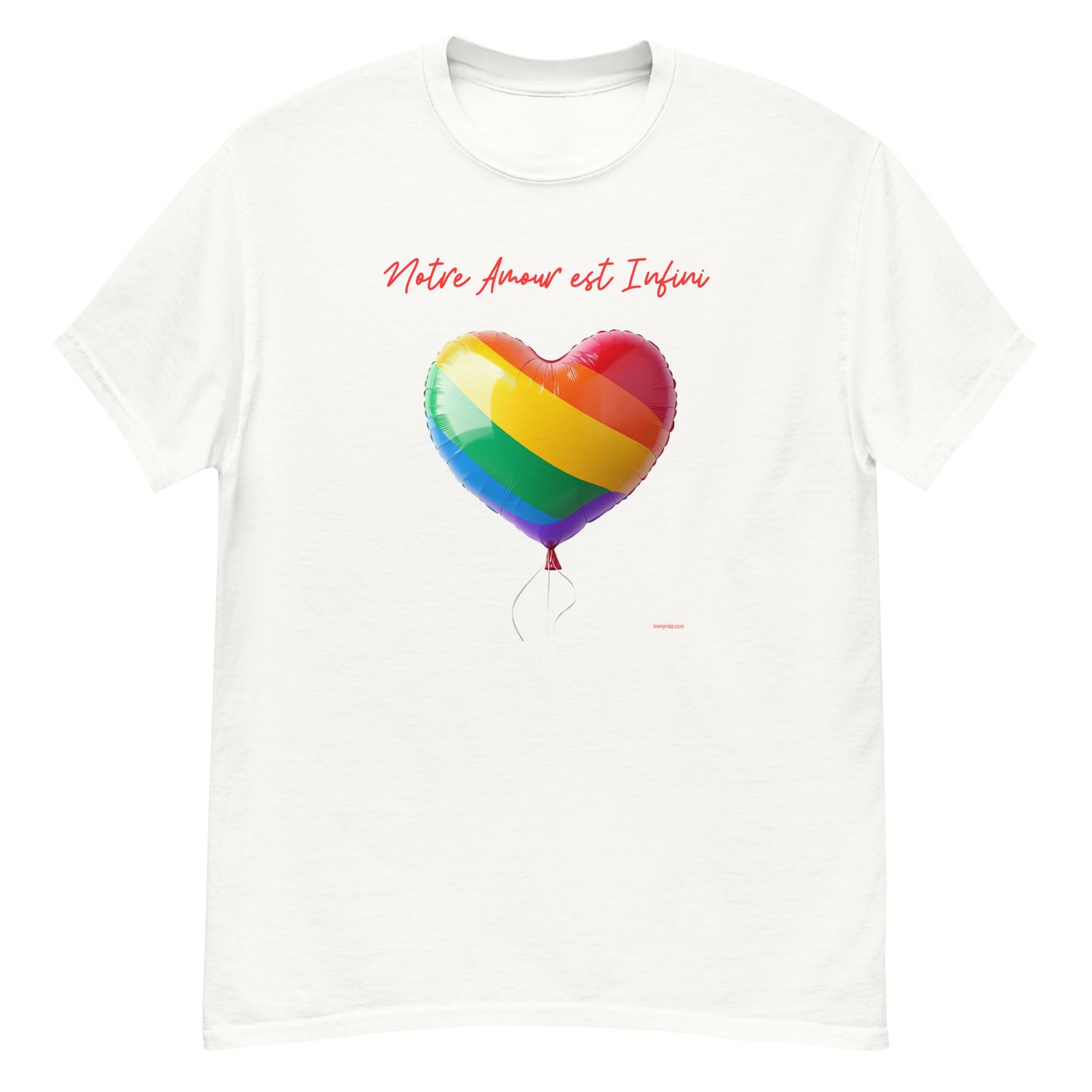 t shirt gay pride amour infini