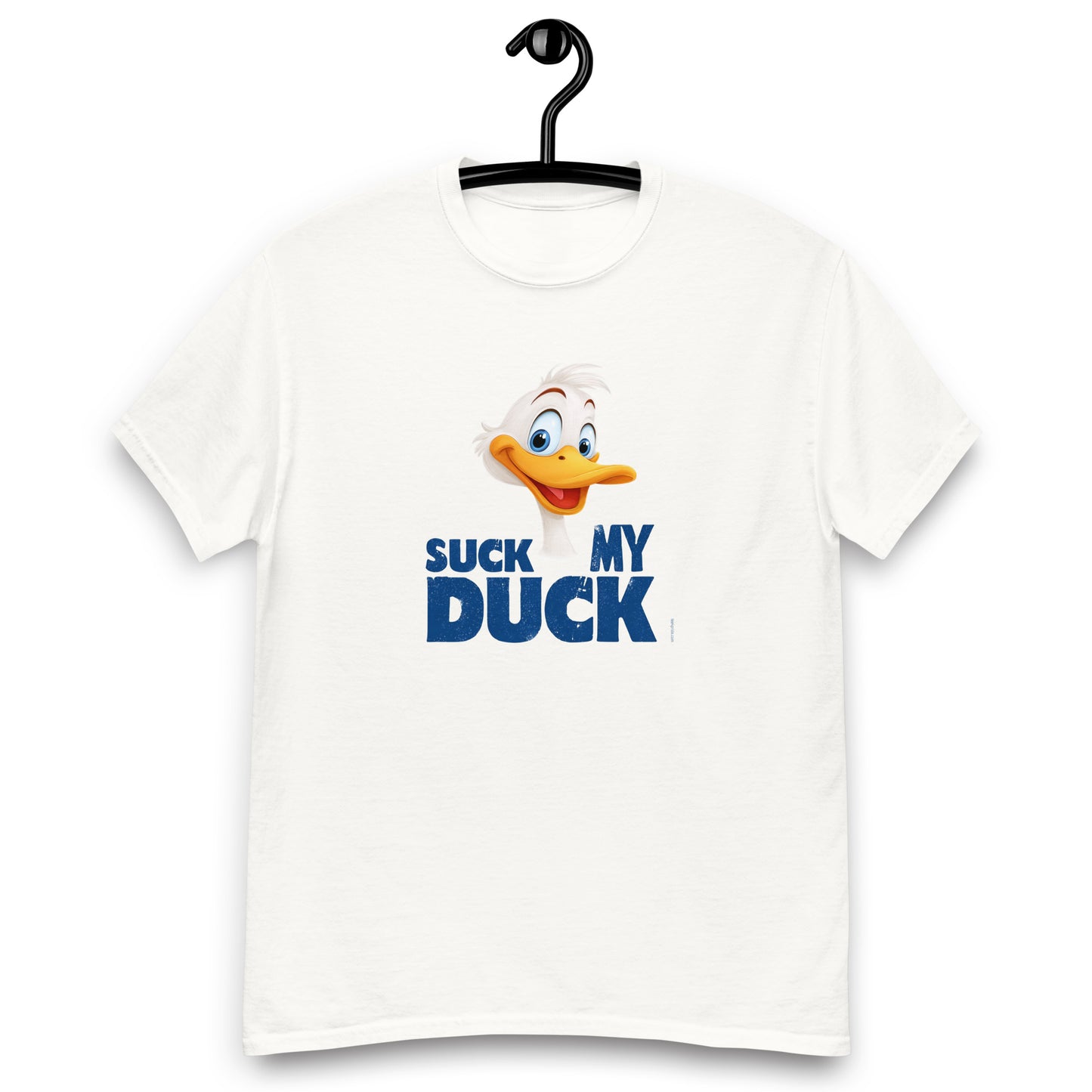 t shirt lgbt homme suck my duck bleu