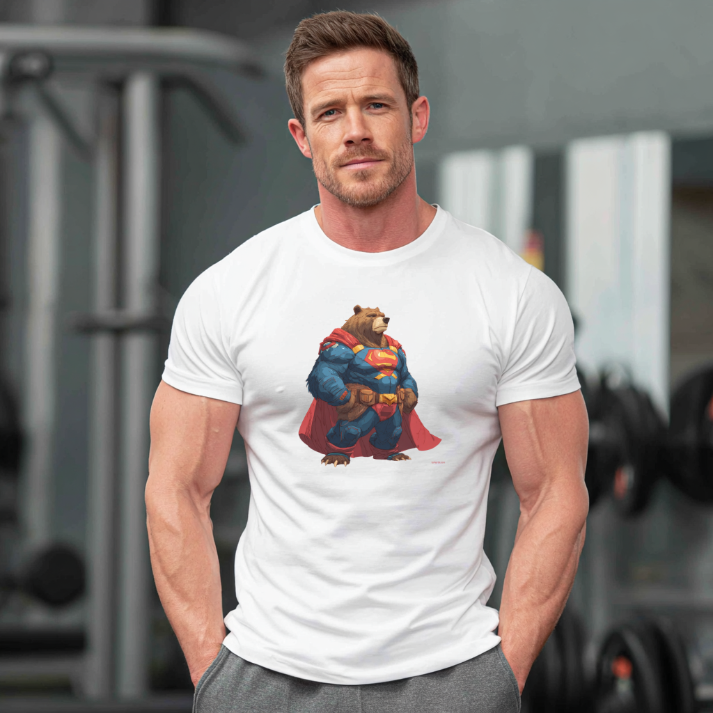 t shirt superman bear