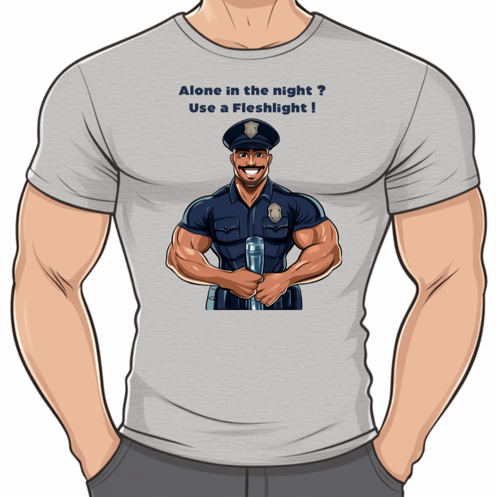 tee shirt gay policier