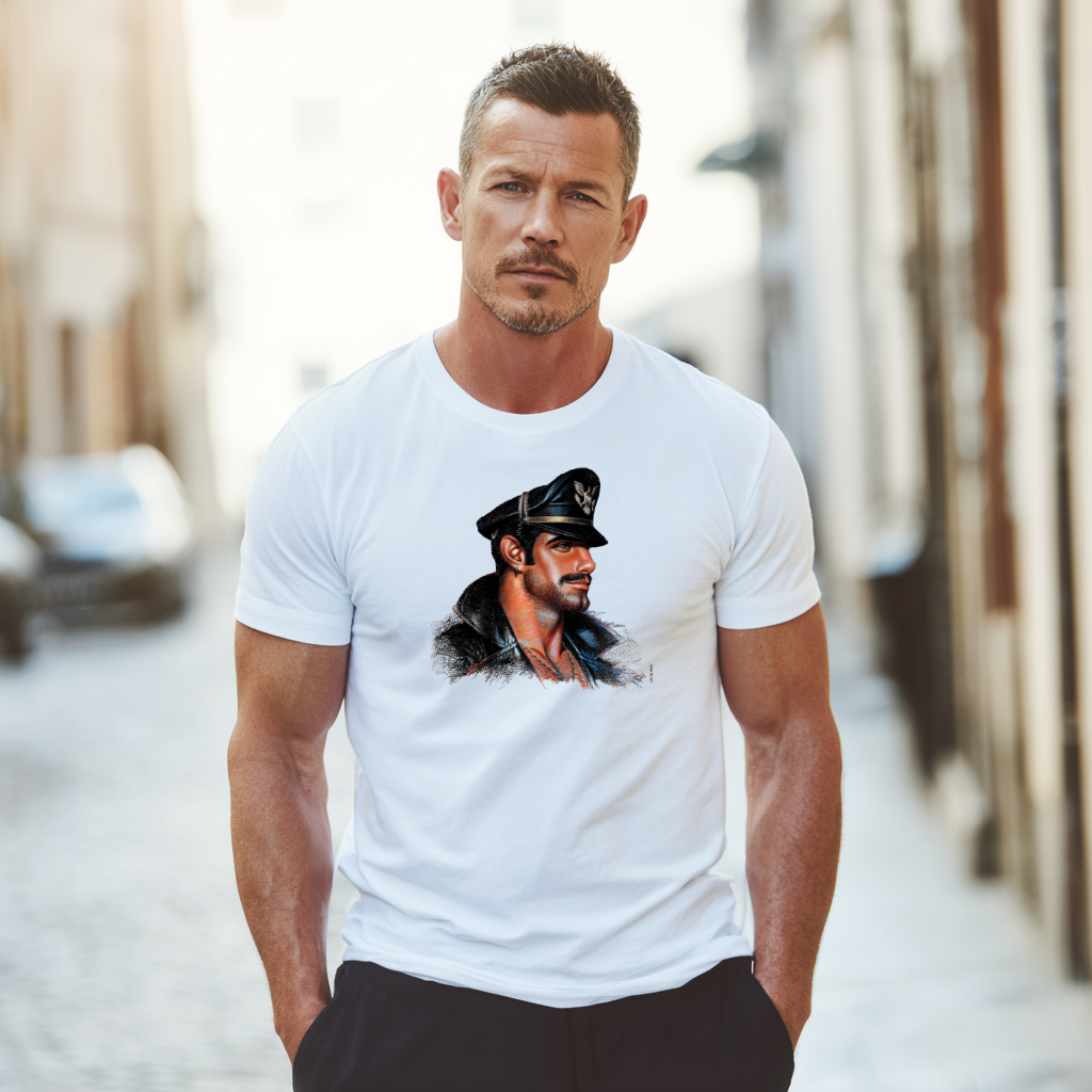 tee shirt gay macho