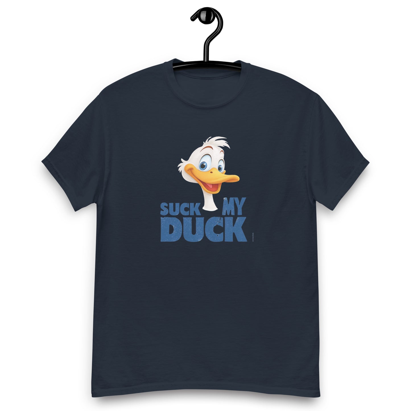 tee shirt lgbt homme suck my duck bleu