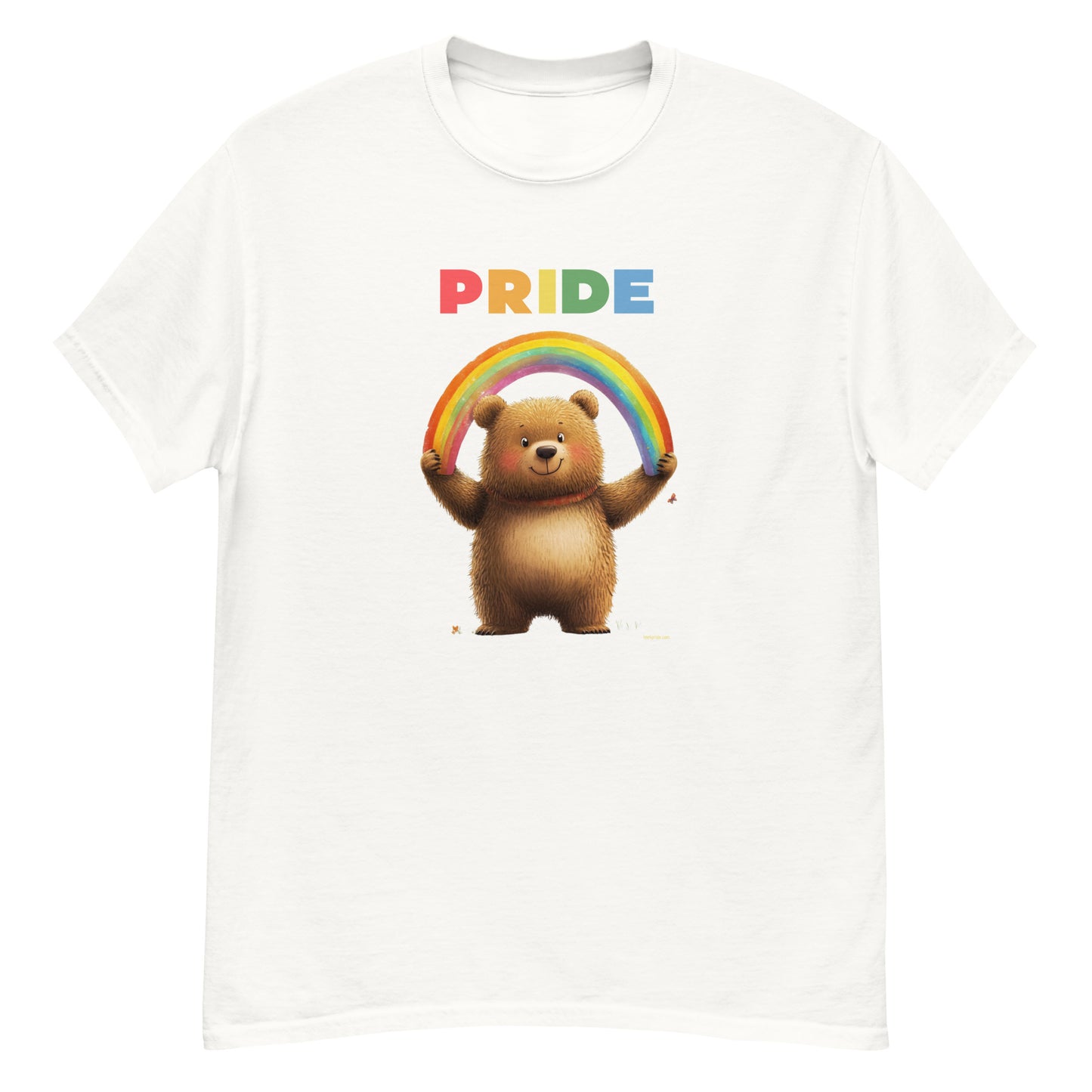 tee shirt nounours arc en ciel