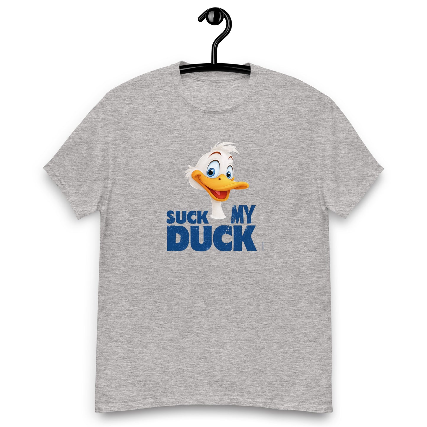 teeshirt lgbt homme suck my duck bleu