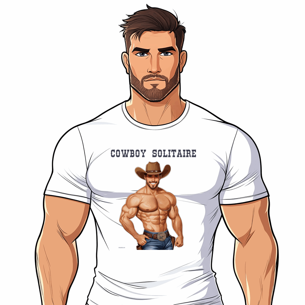 tshirt lgbt homme cow boy