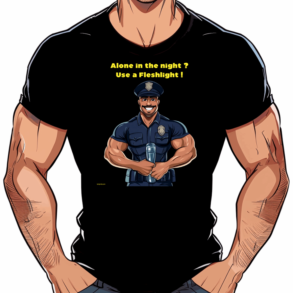 tshirt policier gay