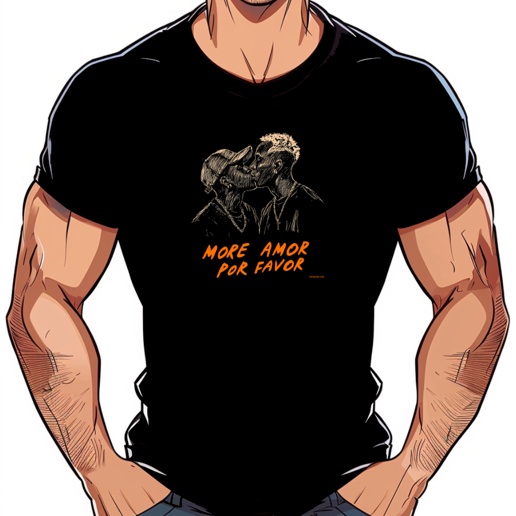 tshirt lgbt homme more amor por favor