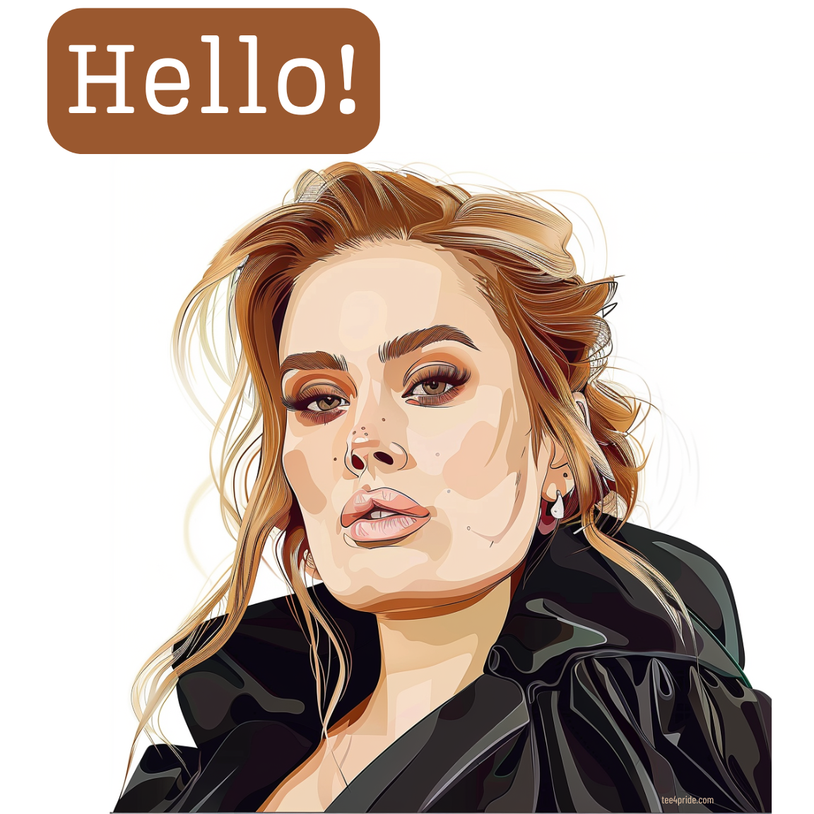 T-shirt Adele "HELLO!" Lgbt