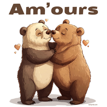 T-shirt Bear Gay "AM'OURS"