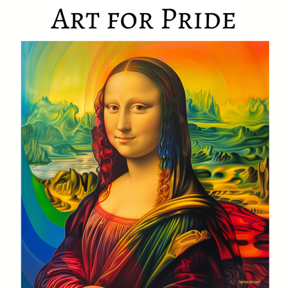 T-shirt LEONARD DE VINCI Gay "Art for Pride" (inspiré de La Joconde)