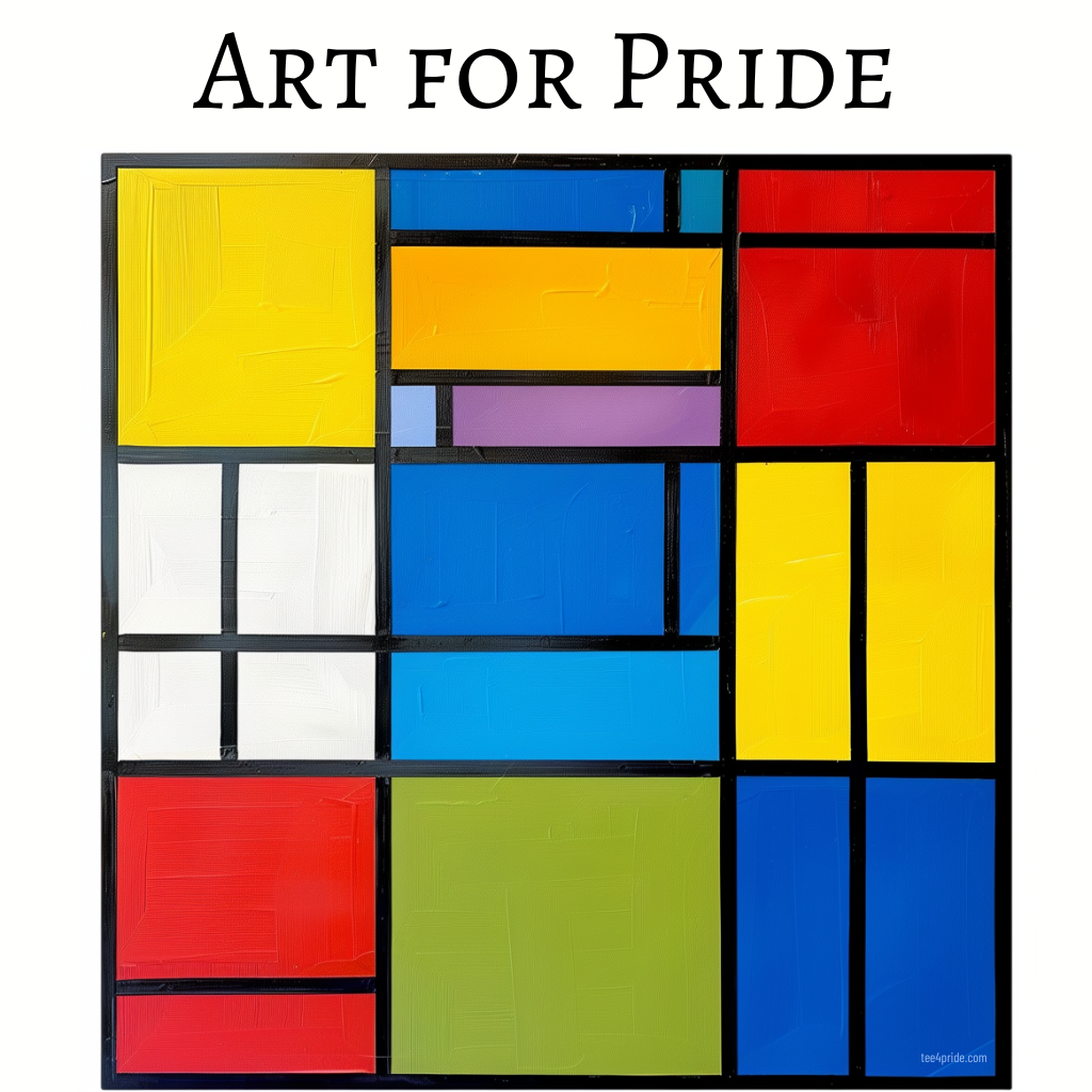 T-shirt MONDRIAN Gay "Art for Pride"