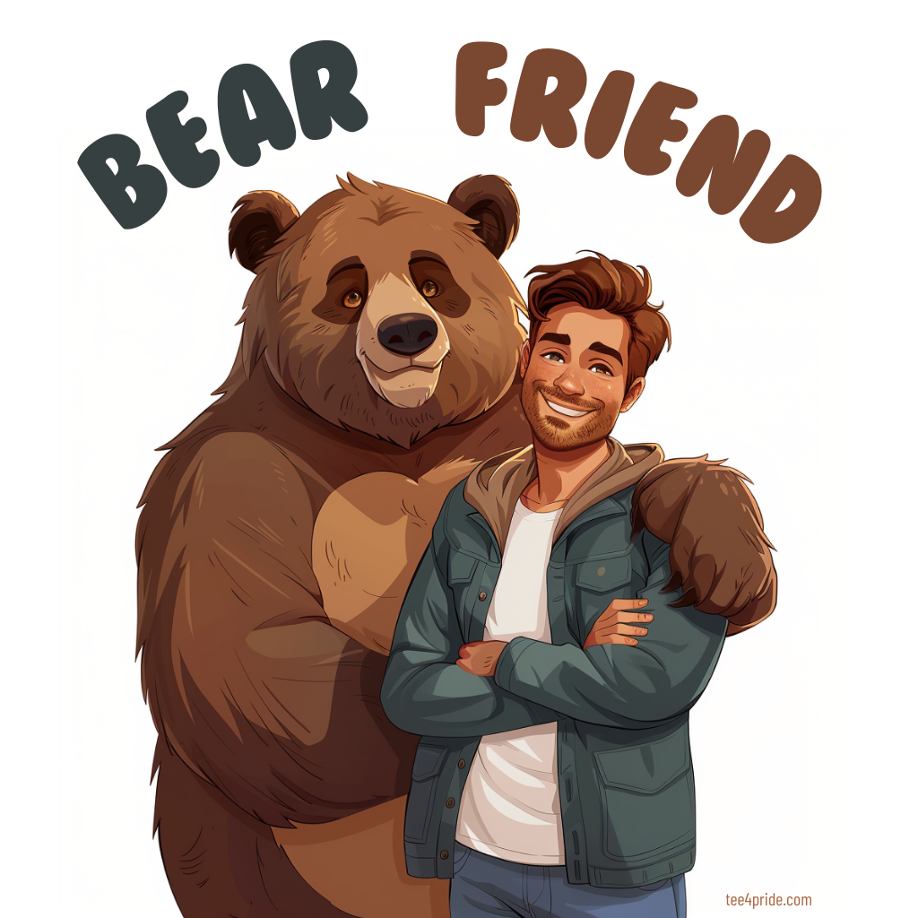 T-shirt Bear Gay "BEAR FRIEND"