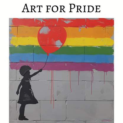 T-shirt BANKSY Gay "Art for Pride"