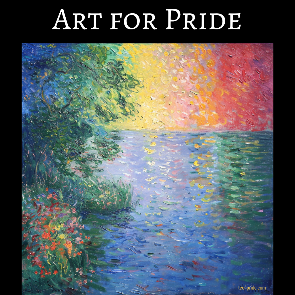 T-shirt CLAUDE MONET Gay "Art for Pride"