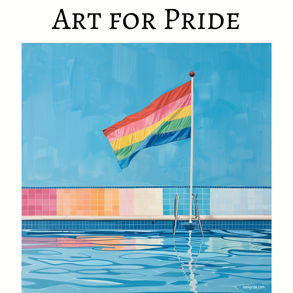 T-shirt DAVID HOCKNEY Gay "Art for Pride"