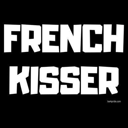 T-shirt Gay "FRENCH KISSER" (Lettres blanches)