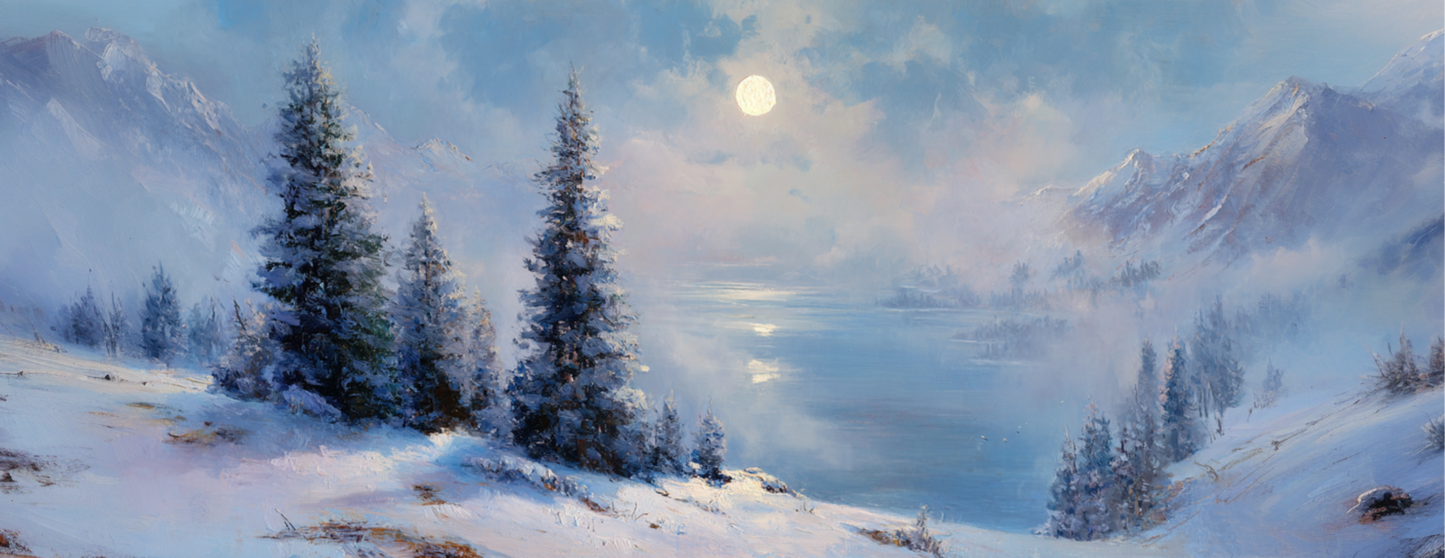 Tasse Mug Original "WINTER LAKE" - Blanc