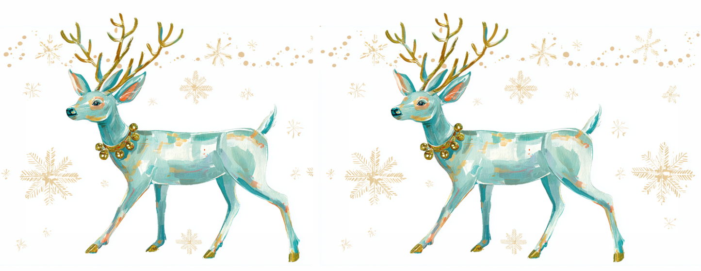 Tasse Mug Noël "LES DEUX RÊNES" - Blanc