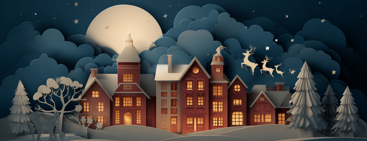 Tasse Mug Noël "CHRISTMAS VILLAGE" - Noir